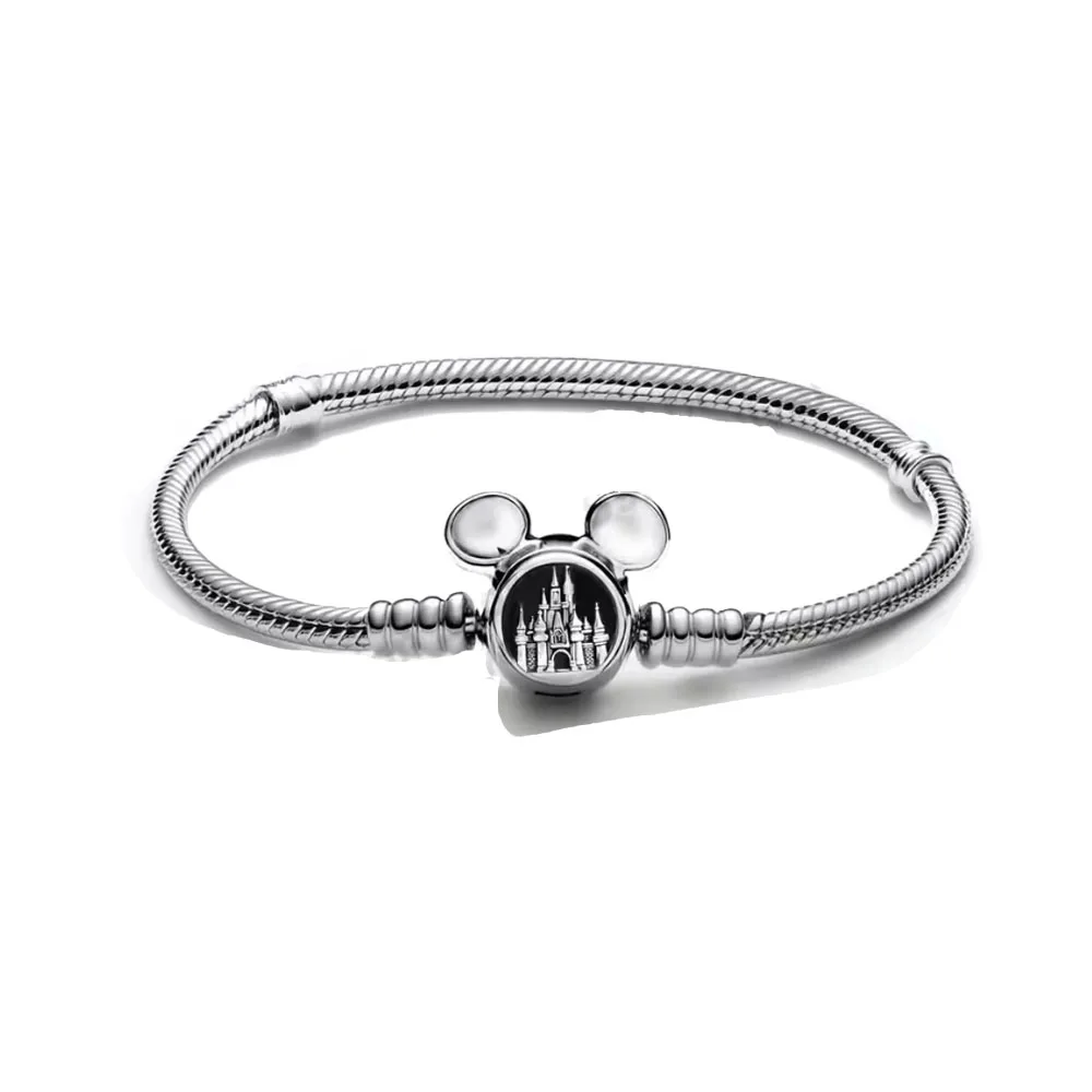 Hot Sales 925 Silver Cute Cartoon Duck Bear Fox Buckle Bracelet for Girls' Birthday, Festival Fashion Luxury Charm Jewelry Gifts view 5