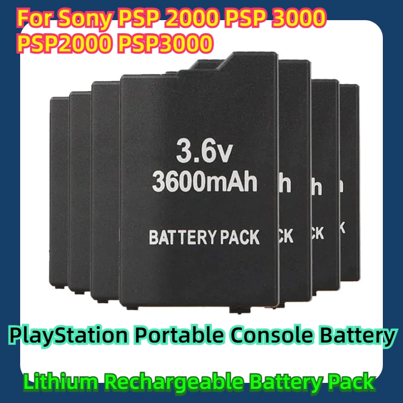 

For Sony PSP 2000 PSP 3000 PSP2000 PSP3000 PlayStation Portable Console Battery 3.6V 3600mAh Lithium Rechargeable Battery Pack