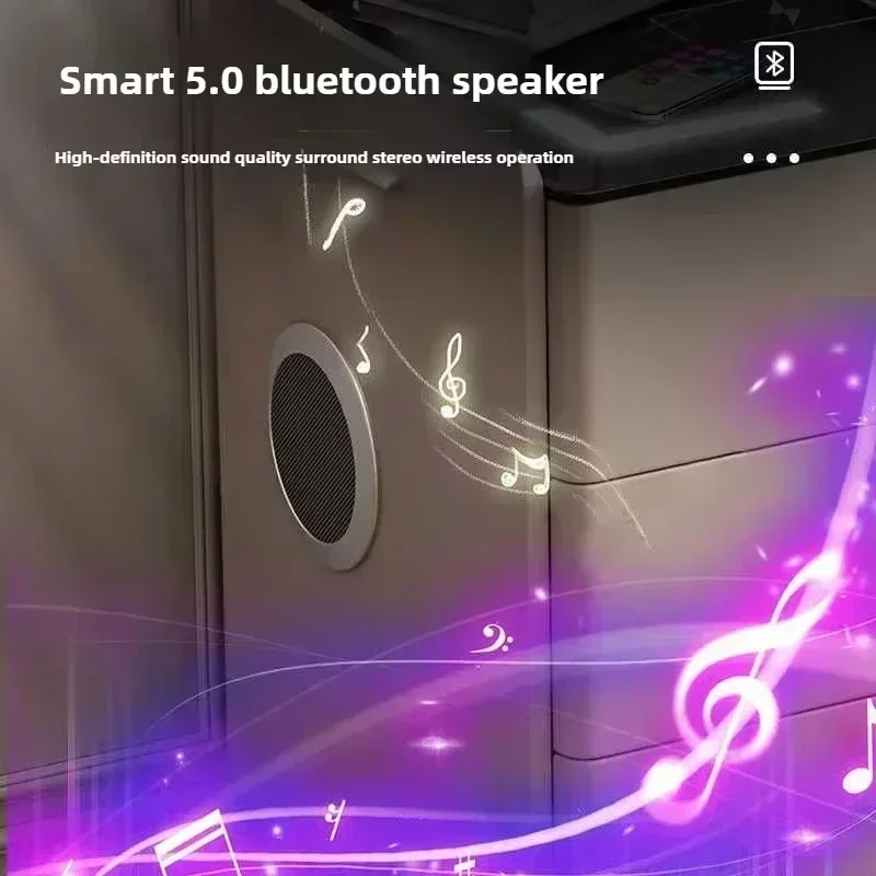 Smart Solid Wood Nightstand - Luxury Minimalist Design Wireless Charging LED Light Multi-Functional, Fully Assembled night stand