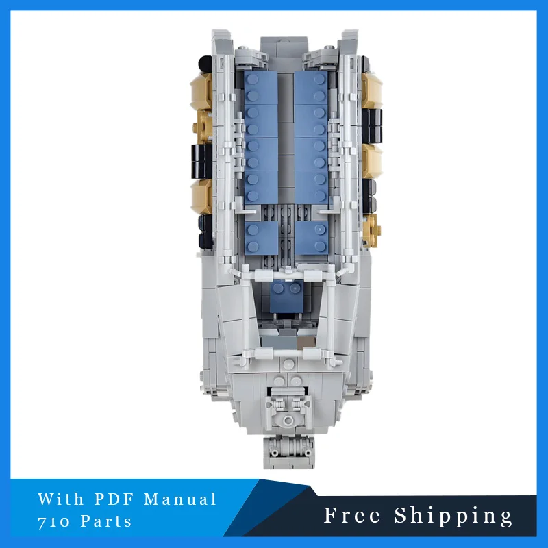 

710 шт., серия Star Battle, императорский бронированный человек, строительные блоки, креативные кирпичи, модель, детская игрушка-дисплей «сделай сам», подарок