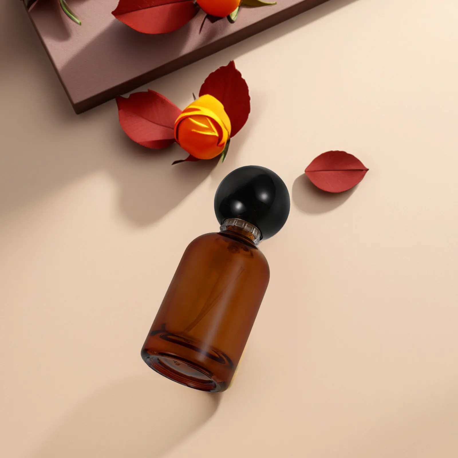 

30Ml Amber Glass Perfume Spray Bottle Portable Refillable Fine Mist Travel Fragrance Container for Essential Oils Aromatherapy