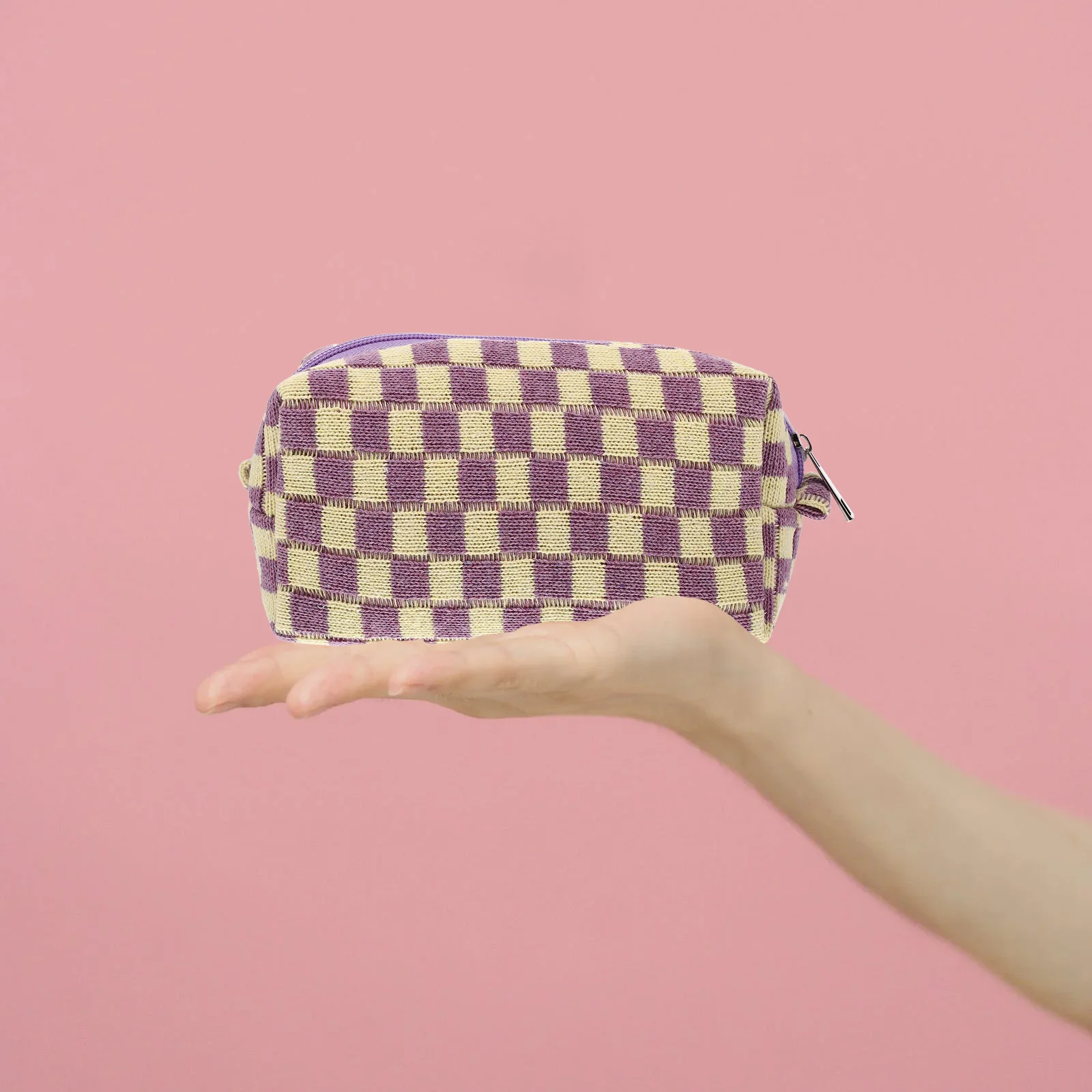 

Plaid Makeup Bag Large Capacity Checkered Organizer Travel Toiletry Bag For Women Portable Wash Accessories