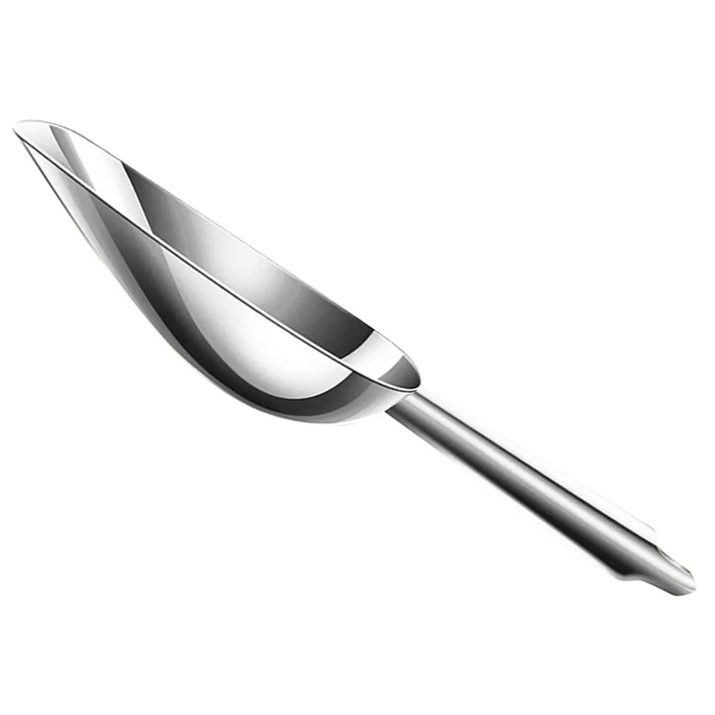 

Stainless Steel Ice Shovel Practical Kitchen Scoop for Flour Grain Rice Candy Nuts French Fries Storage Ice Scooper