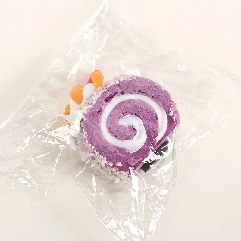 

Simulated Cake Food Fake Desserts Swiss Roll Fake Cake PU Rebound Bread Model Accessories Cake Decoration