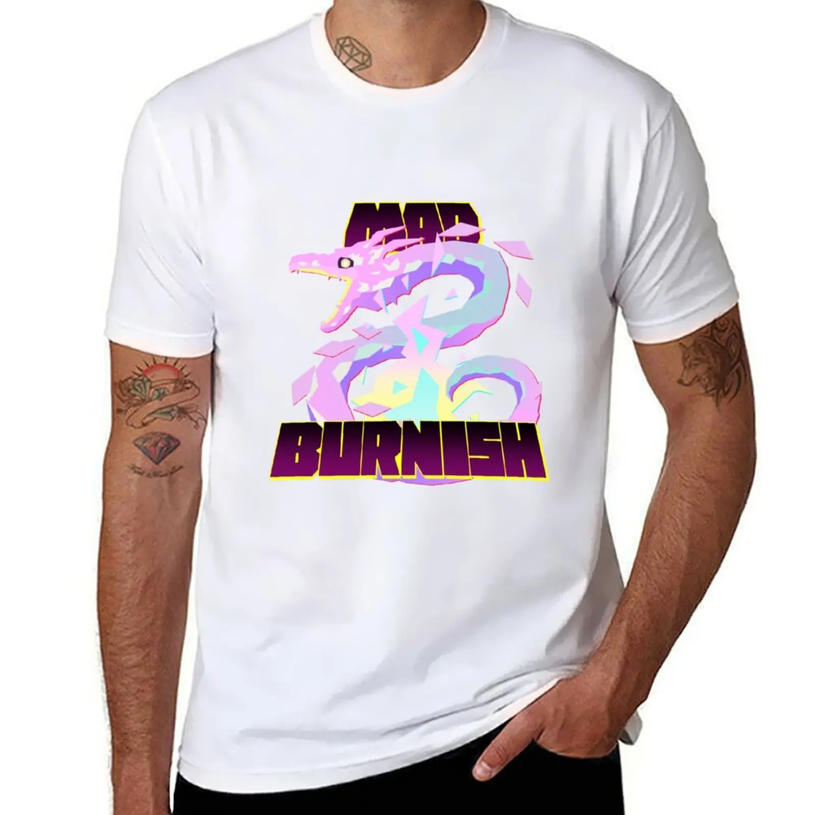 

Mad Burnish Dragon T-Shirt man t shirt summer anime t shirts for man T-Shirt