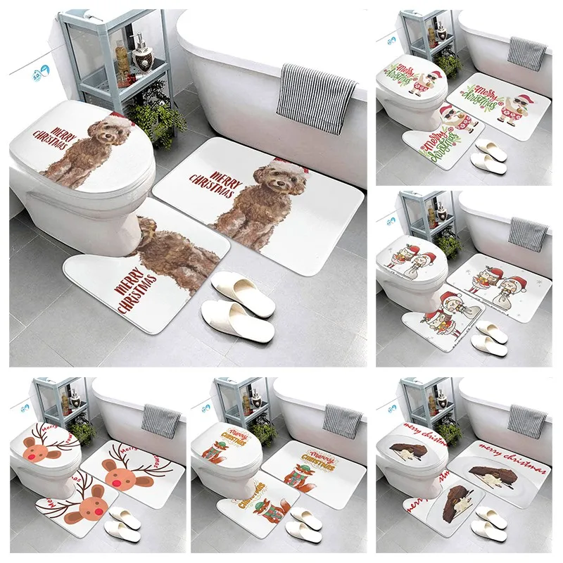 

Simplicity Bathroom Mat Bath Carpets Chenille Water Absorption Bathtub Washbasin Floor Mat Non-slip Toilet Rug Foot Mat