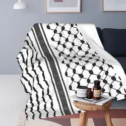 Hattah (Keffiyeh) Blankets Soft Warm Flannel Throw Blanket Cover for Bed Living room Picnic Travel Home Couch