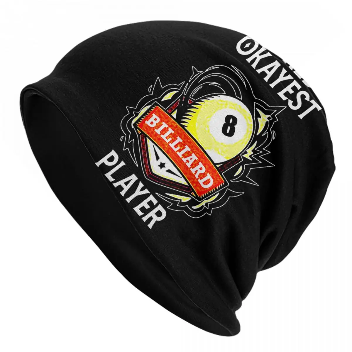 Bonnet Hats billiard Men Women's Thin Hat Worlds Okayest Player Autumn Spring Warm Cap Hip Hop Skullies Beanies Caps