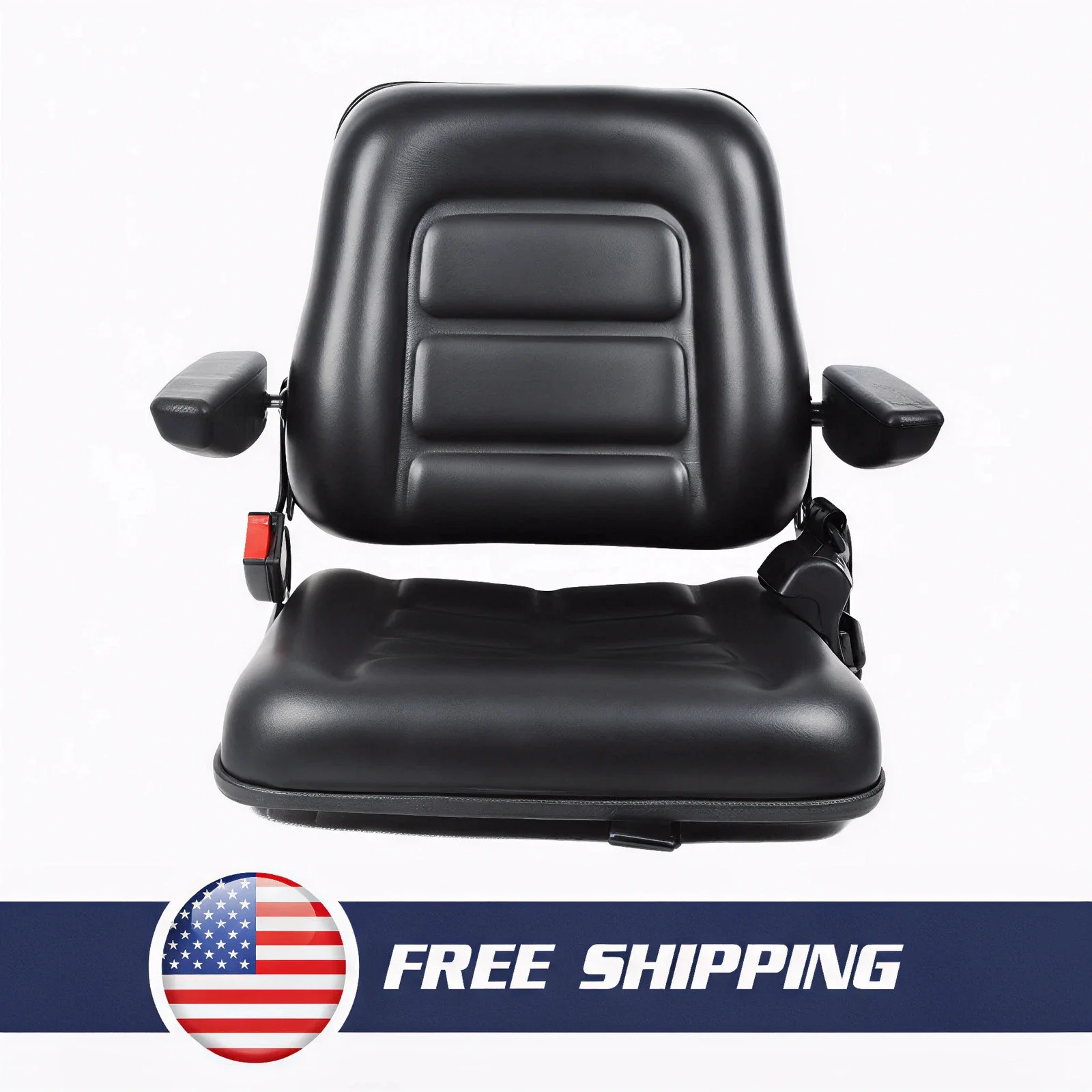 

Universal Adjustable Construction Machinery Seat,With Armrest&Safety Belt,Waterproof Wear For Tractor Forklift Mini Excavator