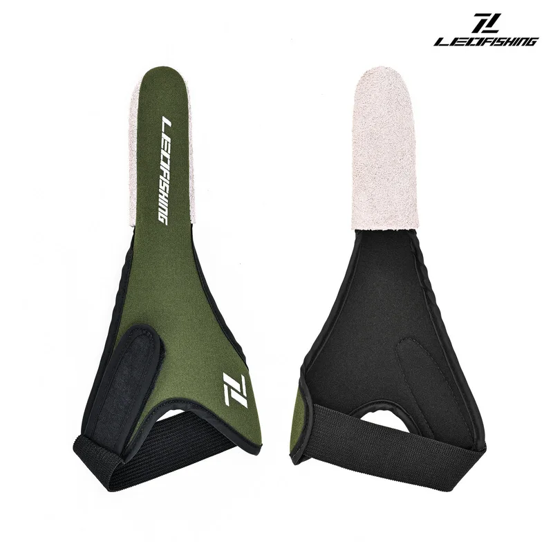 Fishing Rod Long-Distance Casting Finger Protector, Cowhide Anti-Cut Casting Finger Guard, Fishing Gear
