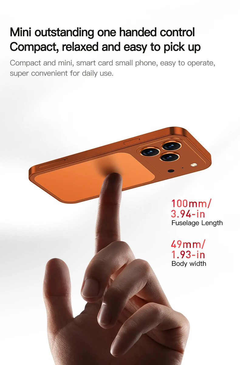 SERVO S4 PRO Mini Smart Mobile Phone 4G LTE Dual SIM Standby Android12.0 OS 2GB+16GB WiFi 4.0-inch Small Pocket Smartphone
