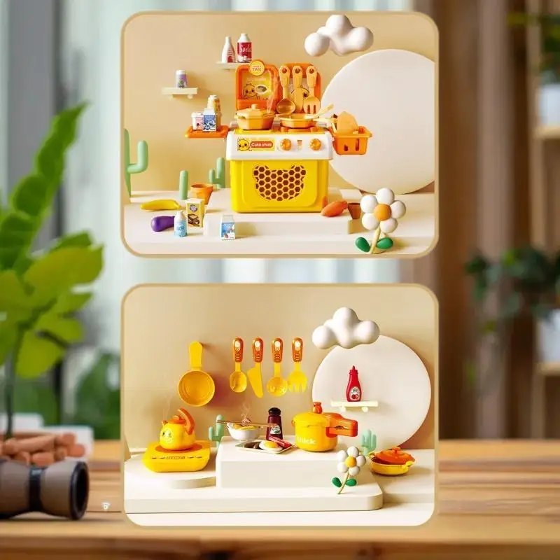 อุปกรณ์ครัวของเล่นจินตนาการ 32/25/23 ชิ้น เกมสนุกและเสริมสร้างการเรียนรู้สำหรับเด็ก เหมาะสำหรับเป็นของขวัญ