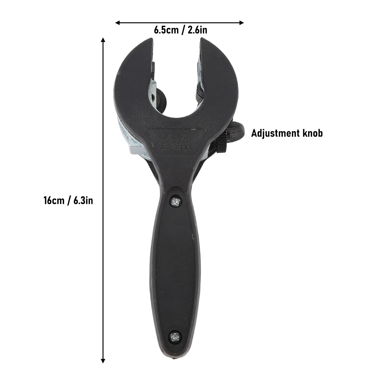 Cortador de tubos con trinquete resistente a la presión, cortador de tubos con trinquete de alta resistencia, tamaño ajustable para tubos de aire acondicionado de coche de 1/4 a 7/8 pulgadas