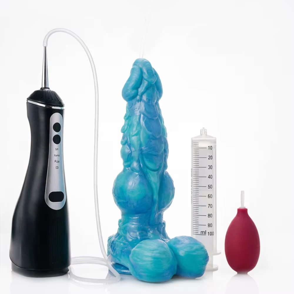 YOCY Big Knot Fantasy Dragon Dildo Squiritng G-Spot Stimulator Platinum Silicone Monster Anal Plug Adult Sex Toys for Woman Man