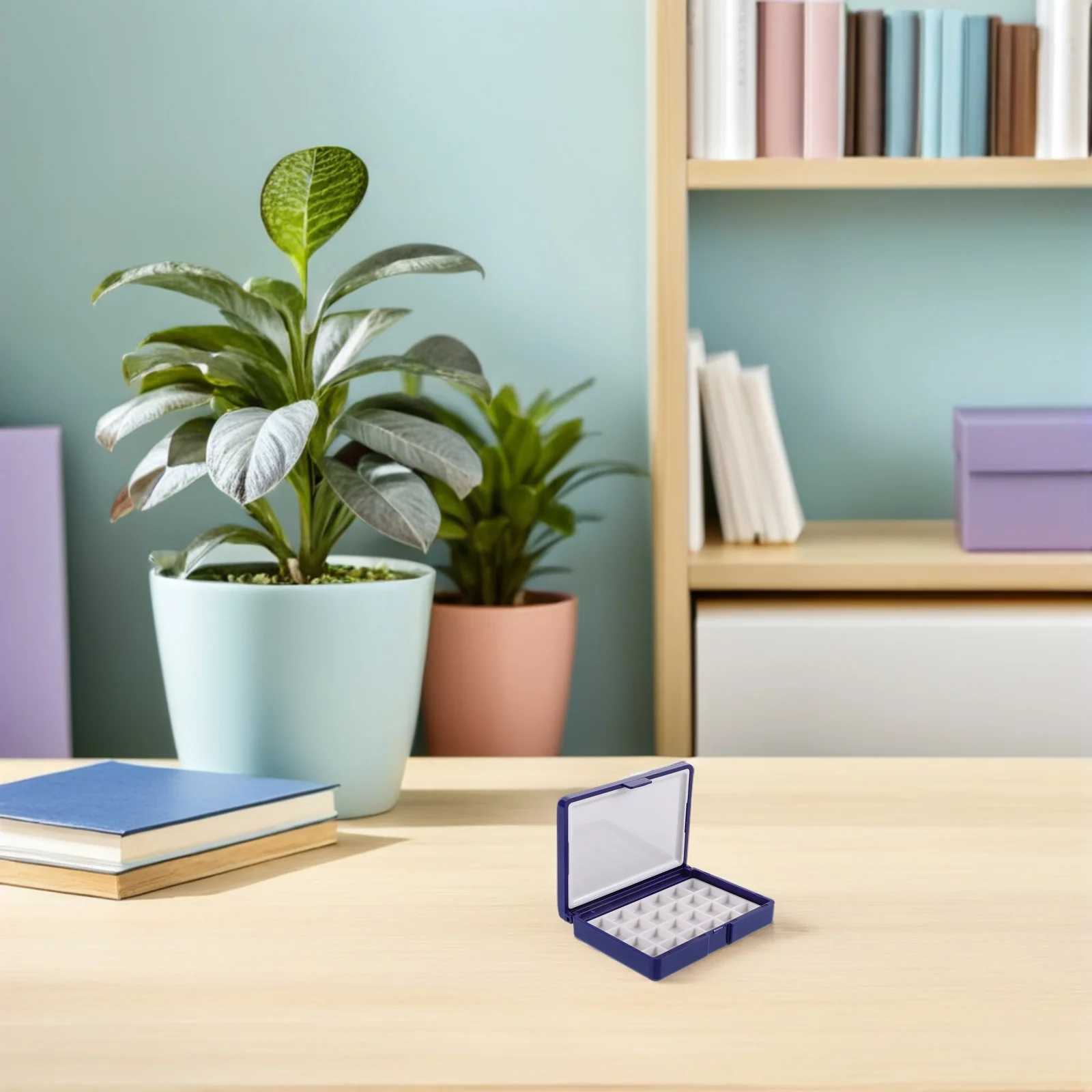 

Watercolor Palette Empty: Portable Plastic Watercolor Box 24 Grids For Travel Painting Compact Mixing Tray Artists