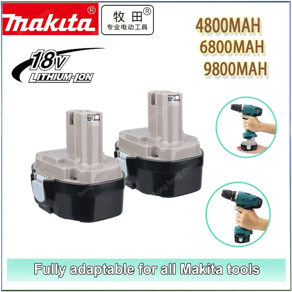 

18V 6.8Ah 9800MAH 4800MAH Ni-MH Battery Replace Makita 18V Battery PA18 1822 1823 1833 1834 1835 1835F 192828-1 192829-9