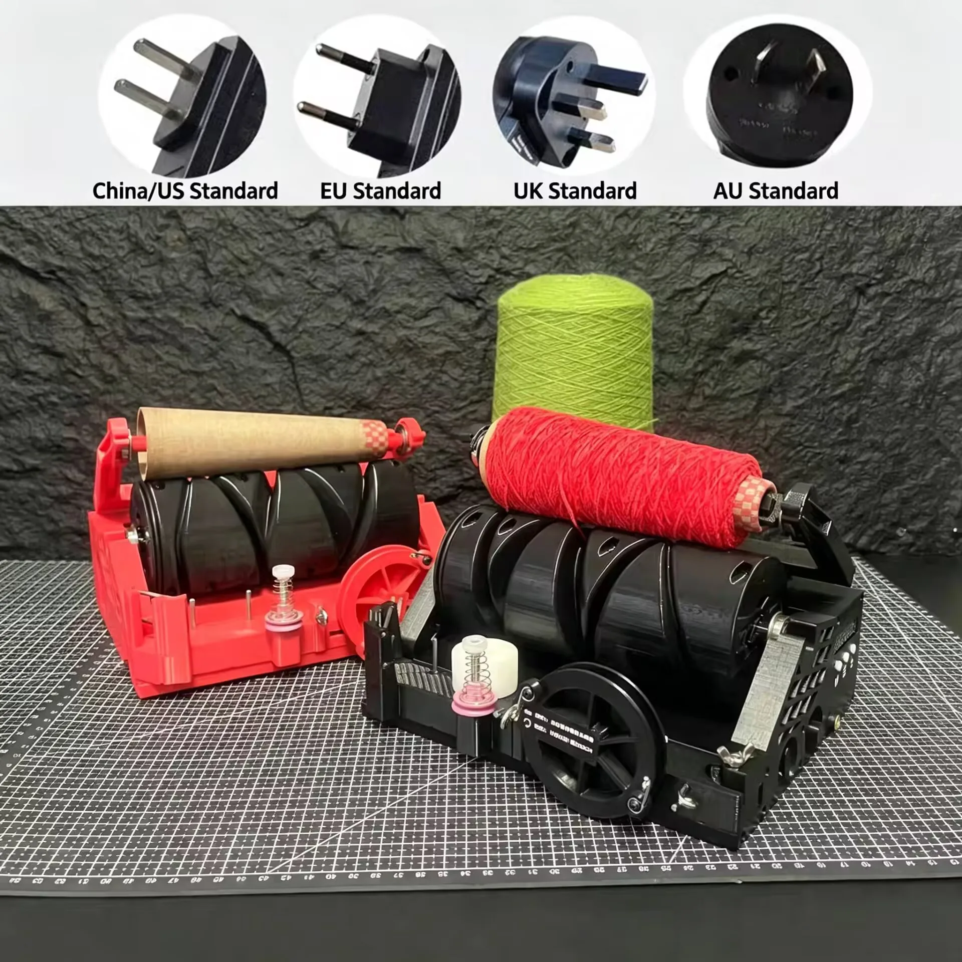 

Portable Mini Yarn Winder with Length Calculator & Weight Detection Desktop Electric Yarn Rewinder for Precision Winding