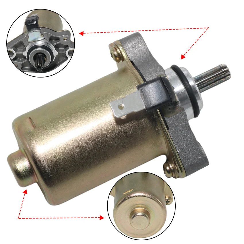 Starter Motor Starting For Suzuki AD50 AE50 AG50 AJ50 AH50 AP50 AY50 UX50 AZ50 UF50 UX50W TR50 QuadSport Address 31100-22G00