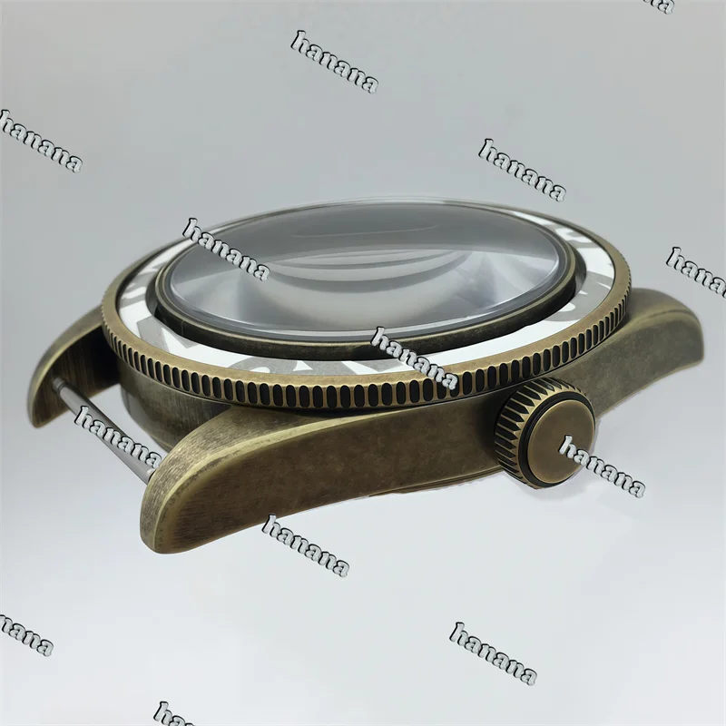 39mm BB58 bronze waterproof watch case with dome shaped sapphire glass compatible for NH34 NH35 NH36 NH70 ETA2824 PT5000movement