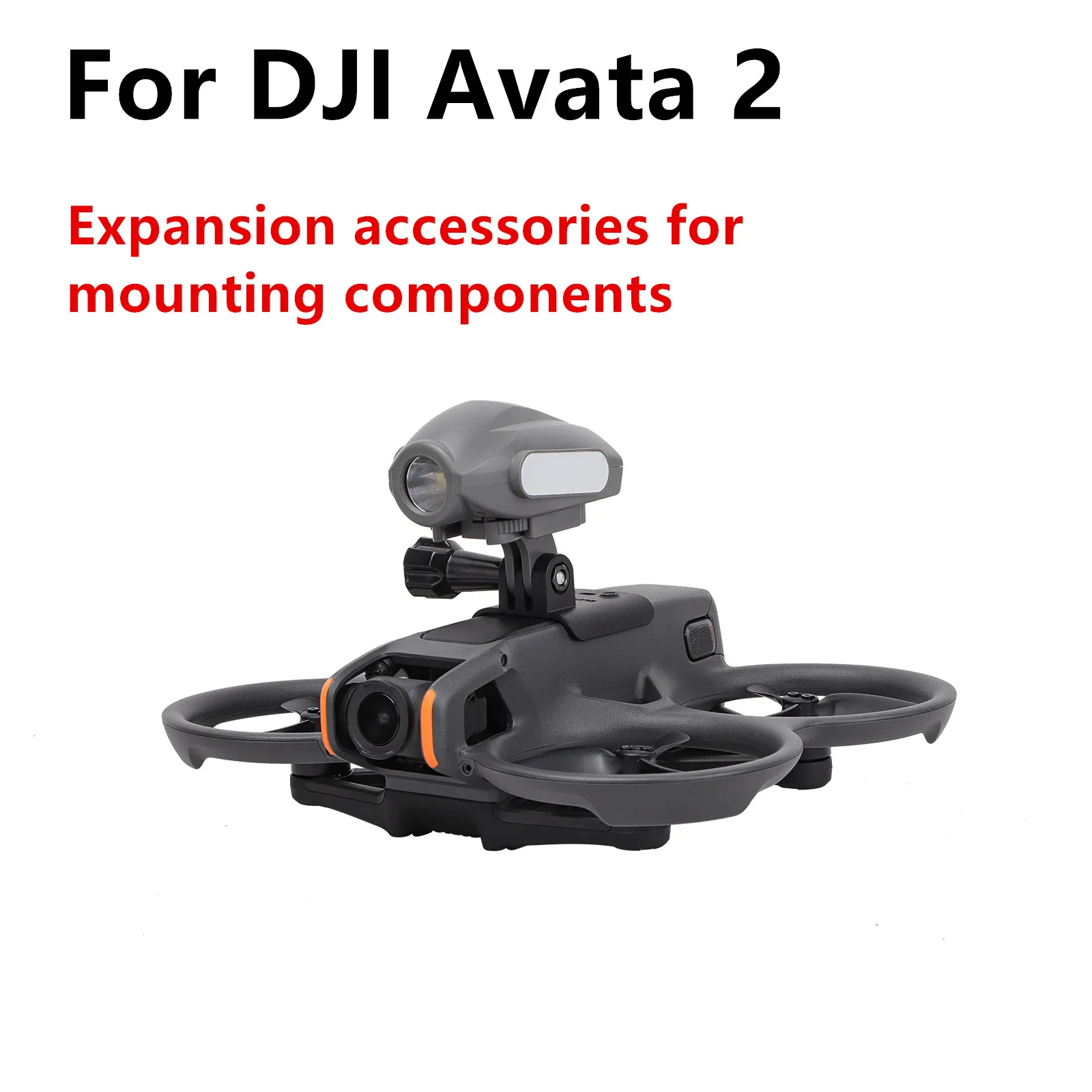 For DJI Avata 2 Mounting Parts Expansion Accessories Searchlight for Insta360 GO3 Sports Camera Bracket Accessories