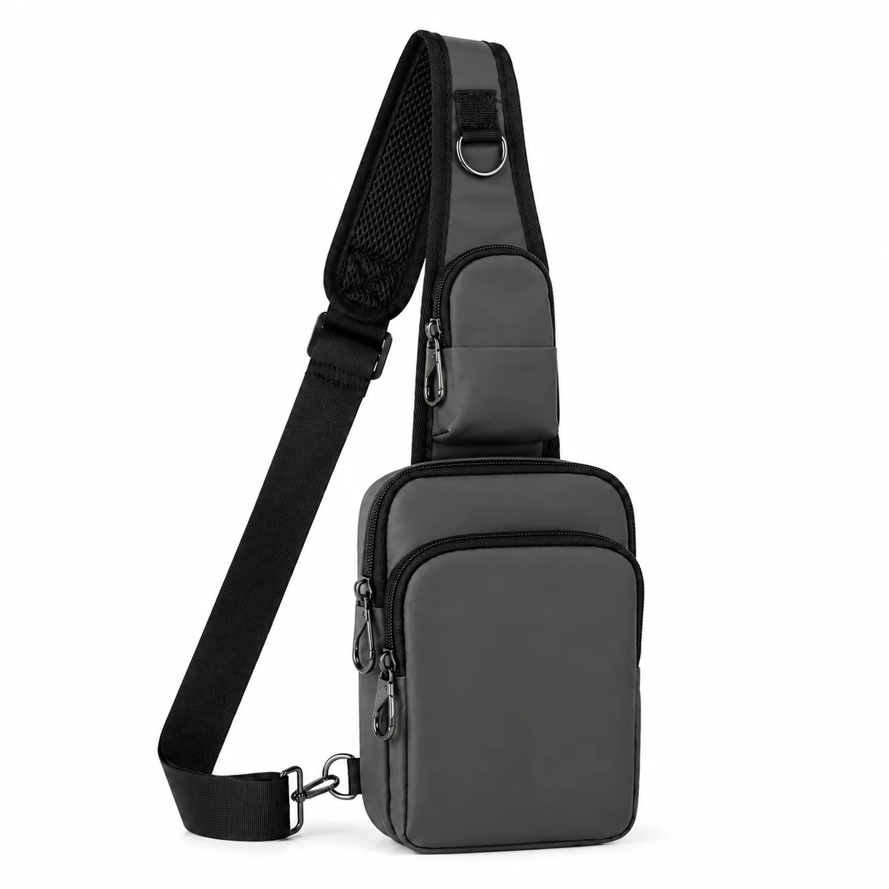 Modische Lässige RFID-Diebstahlschutz-Umhängetasche für Herren, Street-Sport-Brusttasche Einfache Leichte Schultertasche für Pendler