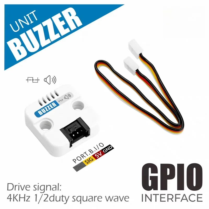 Official M5Stack Unit Buzzer Passive Buzzer Sensor 4KHz Frequency Signal Drive