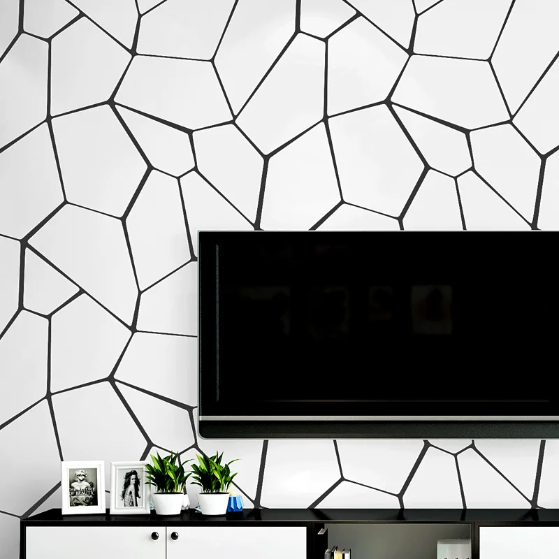 Modern Minimalist Non-woven Fabric Living Room,Bedroom,Dining Room,Wall Decorative Wallpaper Nordic Style TV Background Decor