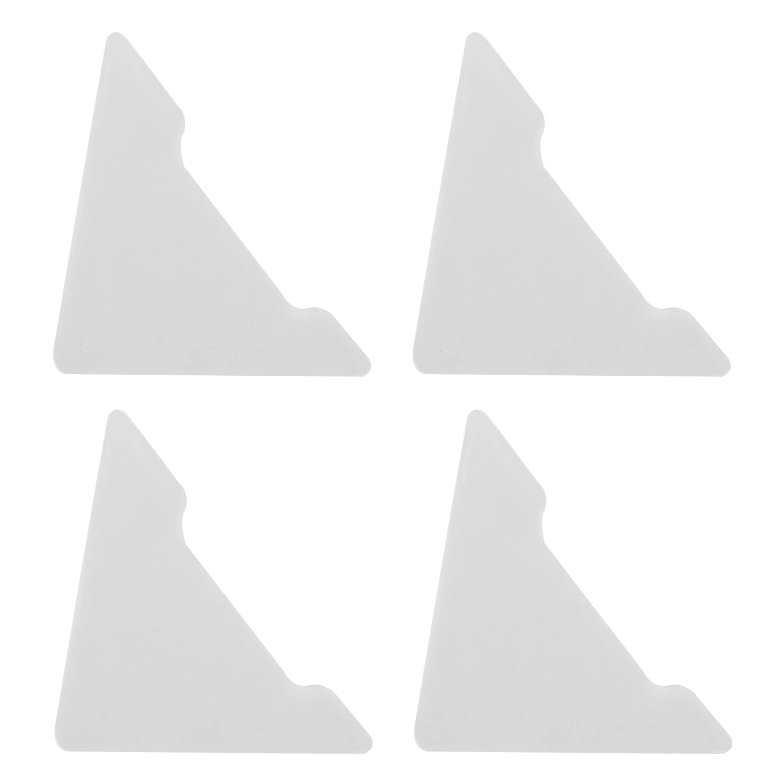 

4 Pcs Anti-collision Stickers Car Bumper Guard Strip Door Guards Protector Edges Protectors Silica Gel Corner