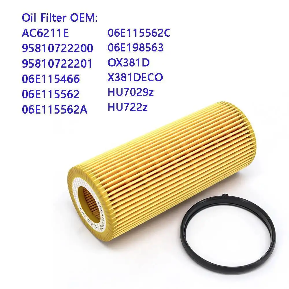 

Oil Filter 1pcs for PORSCHE CAYENNE AUDI A4 B7 B8 A5 S5 A6 C6 C7 A7 A8 D3 D4 Q5 Q7 3.0 SQ5 VW TOUAREG 95810722200 06E115562
