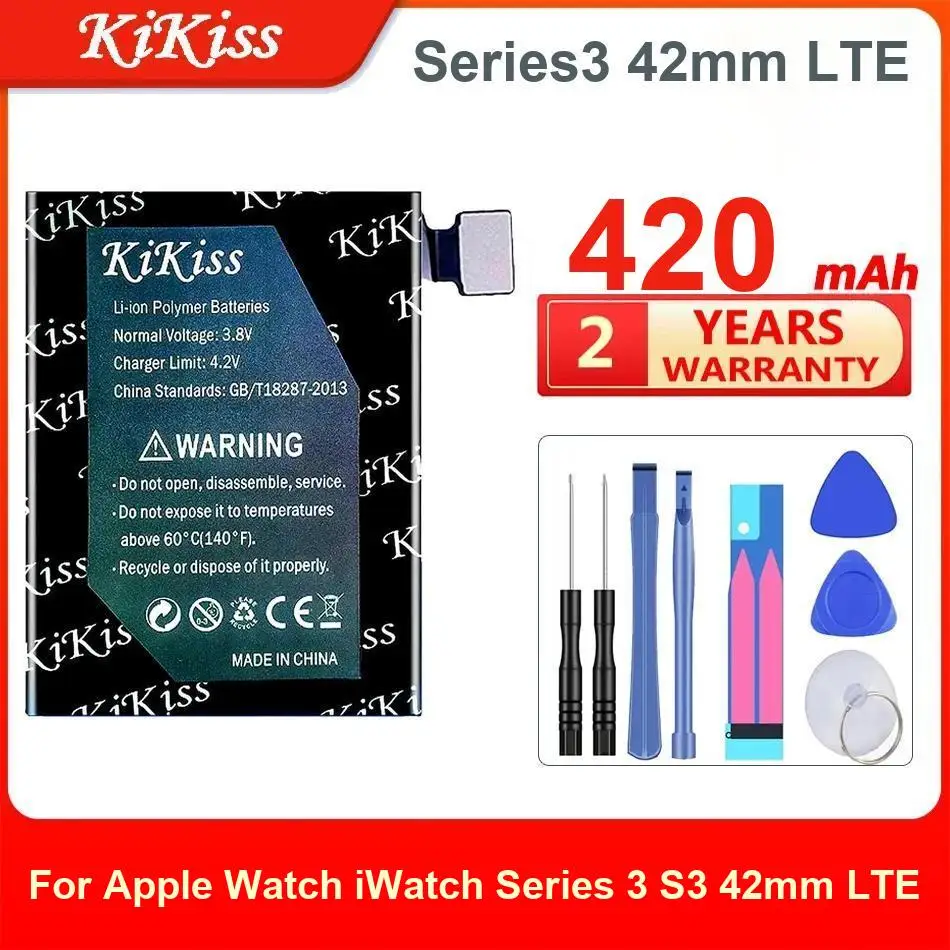 

Series3 42Mm Lte 420Mah Watch Battery For Apple Iwatch Series 3 S3 Durable Premium