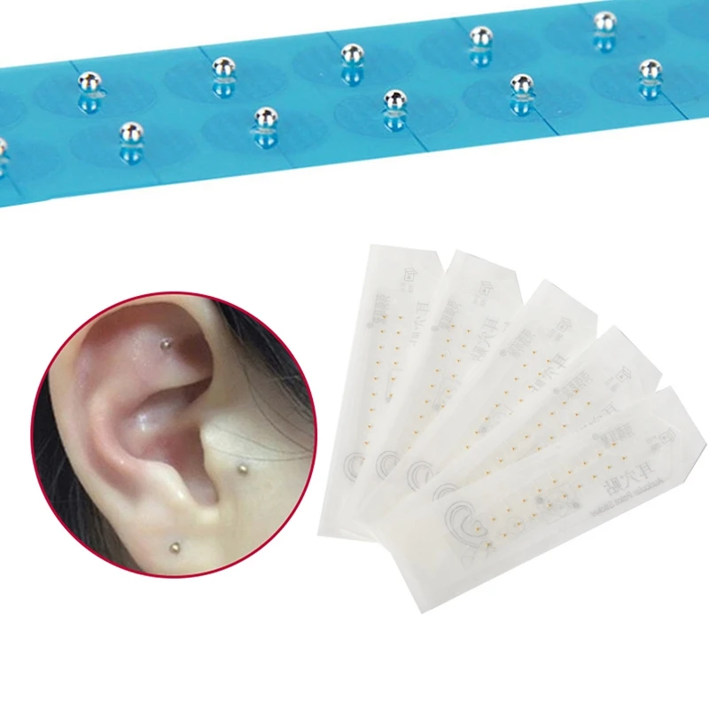 

100/200pcs Point Stickers Ear Pressure Stick Acupuncture Magnetic Beads Auricular Ear Stickers Massage Ear Stickers