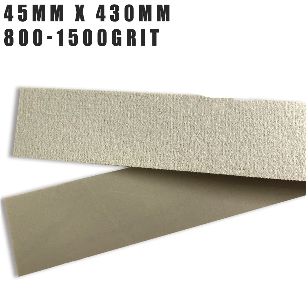 

1 Pcs 45*430MM Sponge Disc Sandpaper Wet And Dry Abrasives Hook Loop 800-1500 Grit For Computer Case Plastic Grinding Polishing