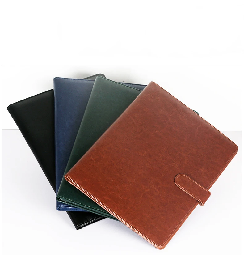 A4 Clipboard Clip File Folder PU Leather Document Bag Business Meeting Paper Contract Clamp Writing Pad Office School Supplies