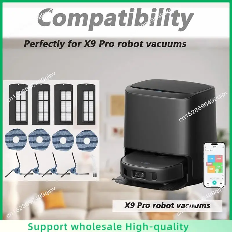 

ABSF для пылесоса Eufy Clean X9 Pro, боковая щетка, фильтр Hepa, швабра, запасные части