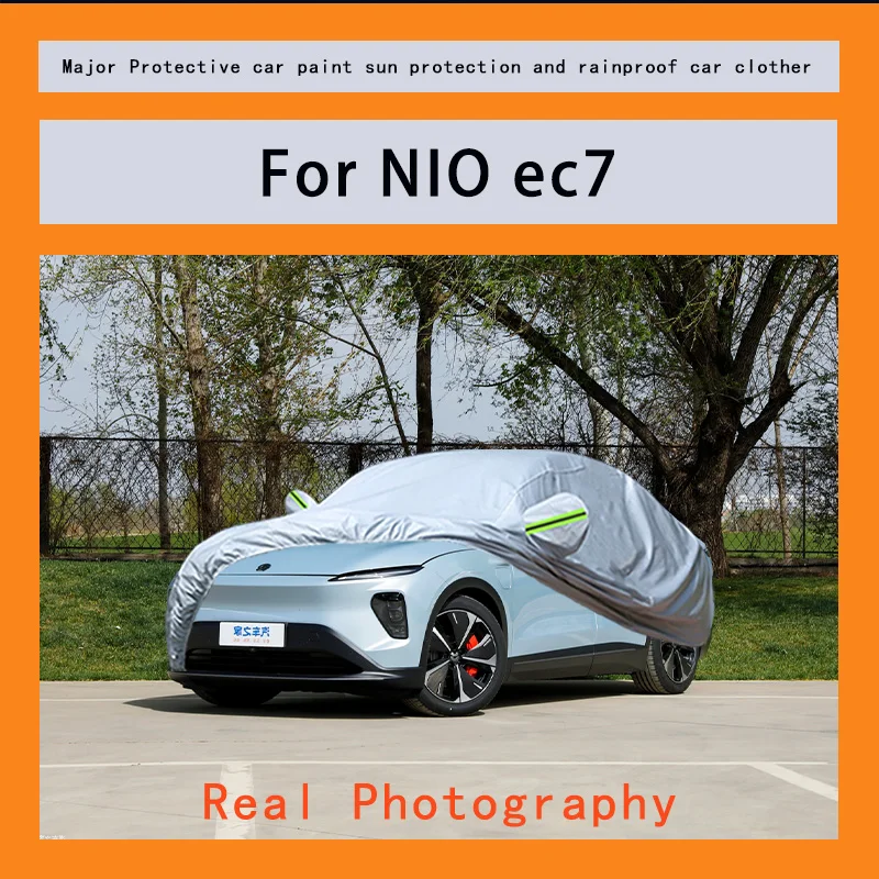 

﻿﻿For NIO ec7 Car Covers Outdoor Waterproof Dustproof Sun Rain Snow Protection Thick Oxford Cloth Full Outer Cover
