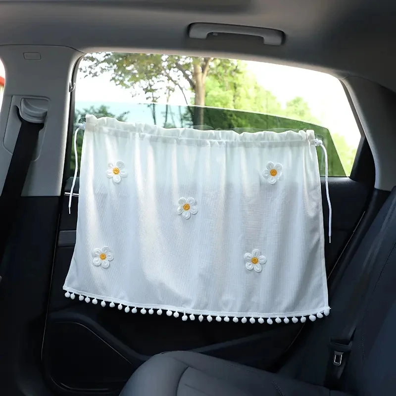 

Car Curtains Protect Privacy Sunshades Block Light Sunscreen Heat Insulation Suction Cup Type Car Vehicle Inner Window Sunshades