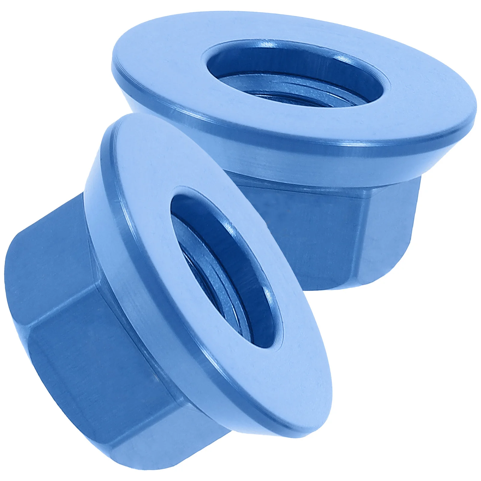 

2pcs M10 Aluminum Alloy Nut For Rear Wheel Axle Lightweight Durable Quick Release Replacement Wheel Nuts Cycling