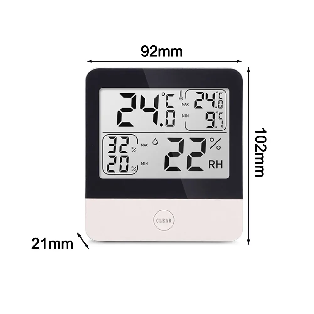 1pc High-Precision Temperature & Humidity Meter Real-time Monitoring Thermometer Hygrometer For Greenhouses And Pharmacies