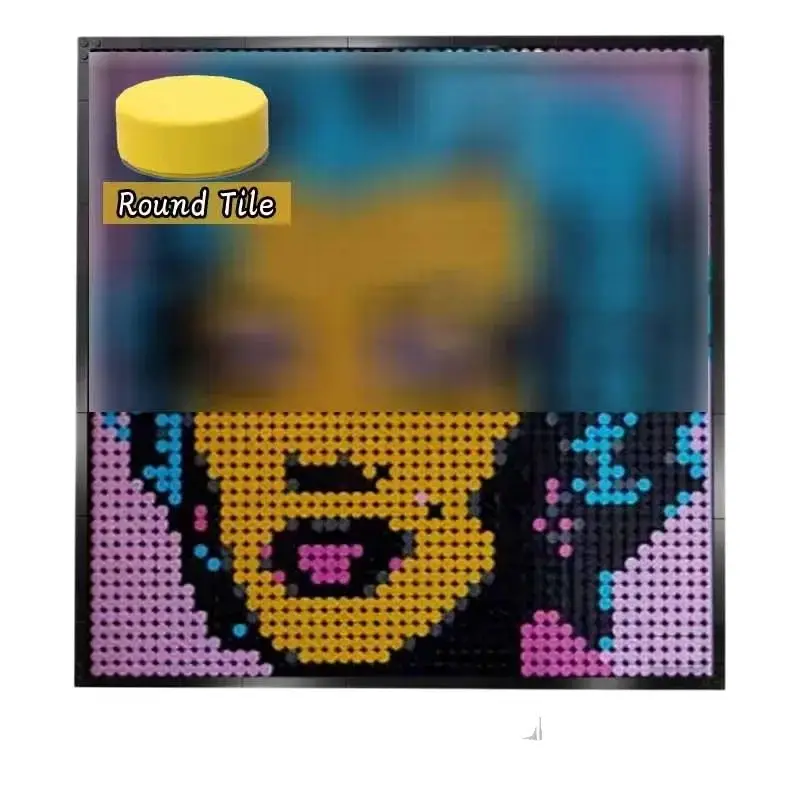 Classic Pixel Art Painting Building Blocks Set Mosaic DIY Bricks Movie Toys Wall Decorations Challenging Creative Christmas Toy