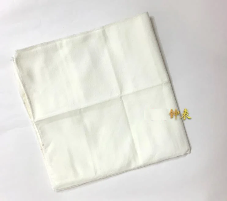 W7950 Premium 40x40cm Double-sided Cotton Wipe Cloth for Cleaning Watch Jewelry Gold Silver Items