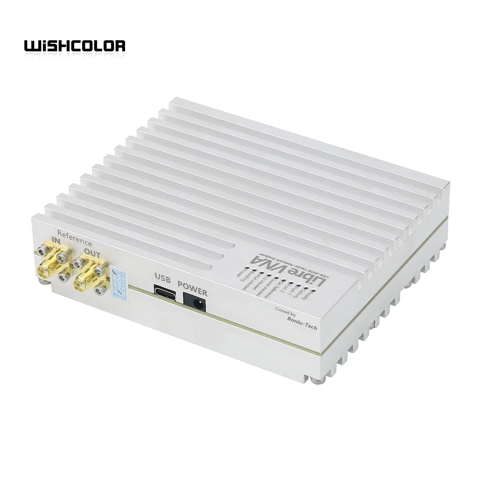Wishcolor LibreVNA 100kHz-6GHz 2-Port Vector Network Analyzer with Stainless Steel Flanged Connectors