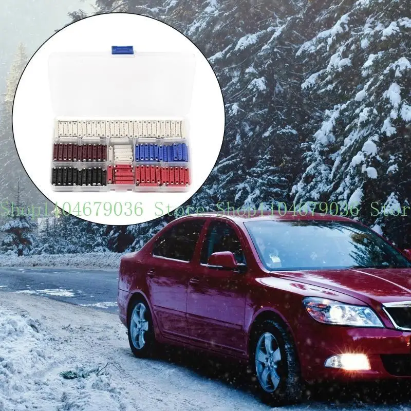 

652F 200Pcs Torpedos Type 12V Fuses Torpedos Car Fuses Set 5A 8A 10A 16A 25A 40A