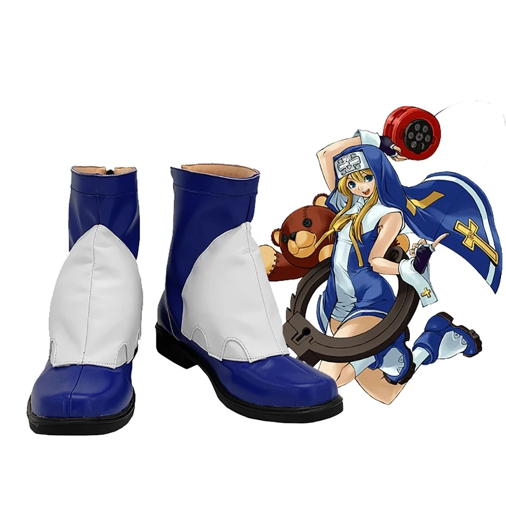 

GUILTY GEAR STRIVE Bridget Cosplay Shoes Boots PU Game Anime Halloween Carnival Party Costume Prop Custom Made Women Men