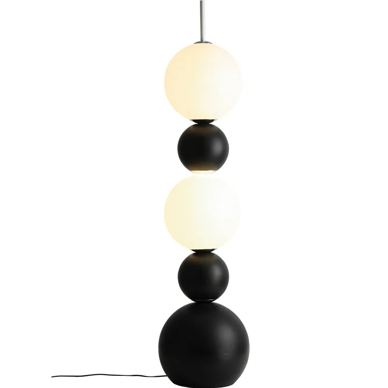 

Zhongshan lamps next to the living room gourd floor lamp sofa