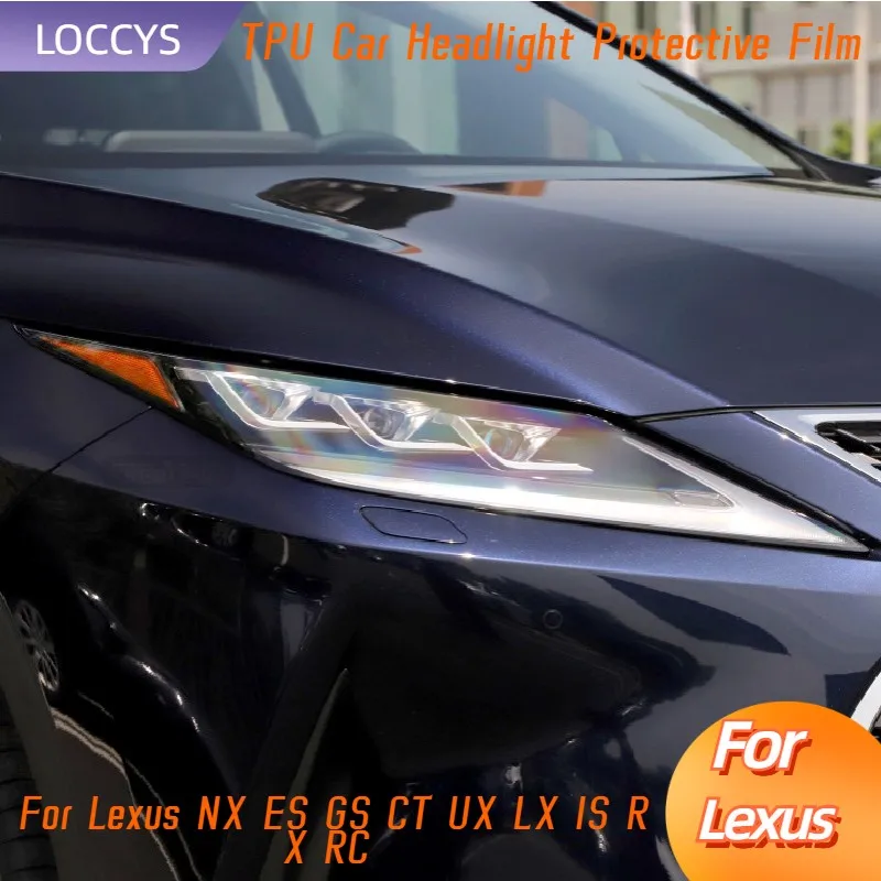 

Для Lexus NX ES GS CT UX LX IS RX RC Автомобильная фара ТИНТ дымчато-Черный Защитная пленка прозрачная ТПУ стикер аксессуары