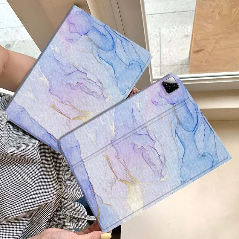 

Colorful Crystal Agate Geode Tablet Case For Xiaomi Redmi Mini Pad SE K 2 4 5 6 7 8 2023 2025 11 8.8 11.2 10.1 Pro Gift