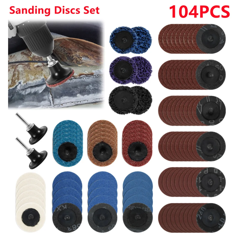 

2-дюймовый абразивный диск R-типа, шлифовальный диск, рулонный замок, подушечка для поверхности, полировка, удаление ржавчины, наждачная бумага, быстросменный диск для вращающегося инструмента