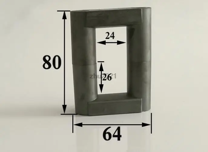 UY20 UU Shape 20mm Hole Power Transformer Ferrite Core 64/80/20 Inductor MnZn PC40 1 Pair