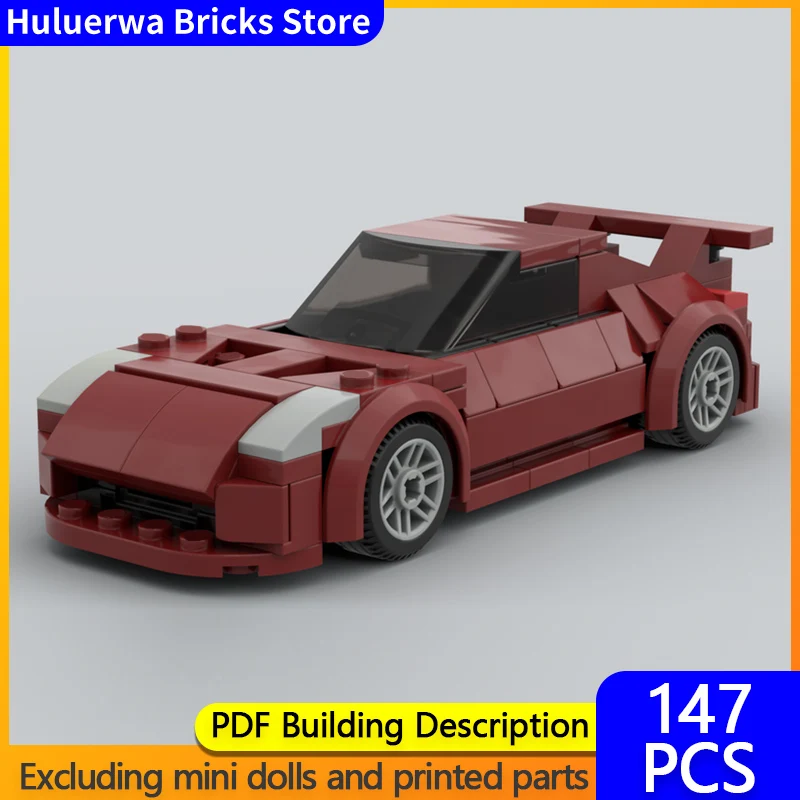 

Модель скоростного гоночного автомобиля MOC, строительные кирпичи Fairlady Z33, гиперкар, модульная технология, подарки, праздник, сборка, детские игрушки, костюм