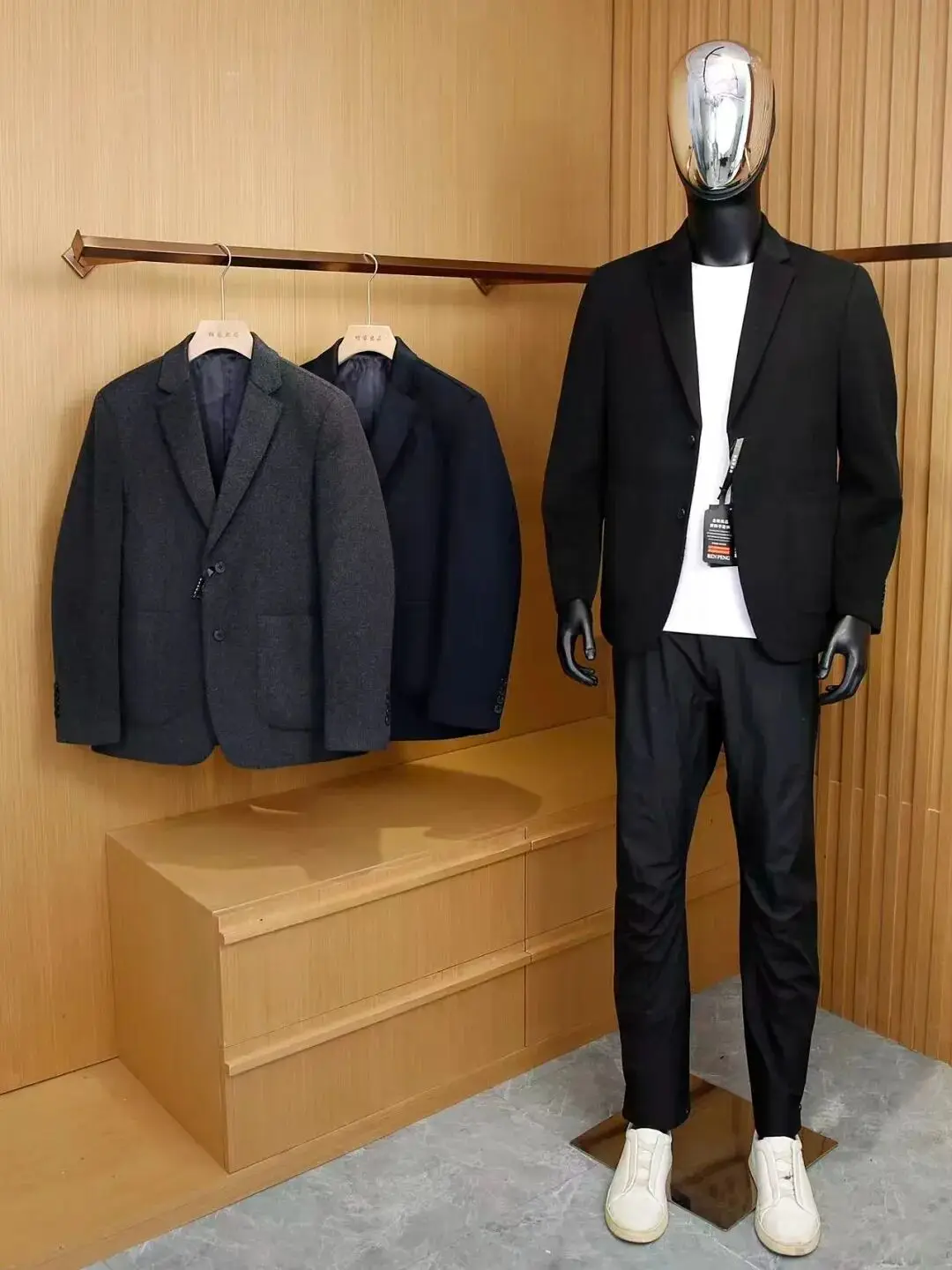 

Итальянский роскошный мужской повседневный костюм из 00% шерсти осень-зима Faion Busin, ветрозащитный, теплый, для поездок на работу, подходит для Long Sve